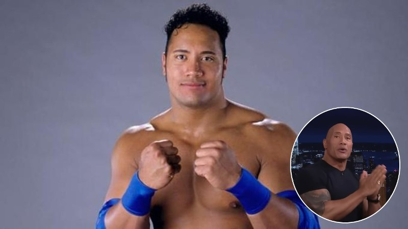 Dwayne 'The Rock' Johnson before & after going bald