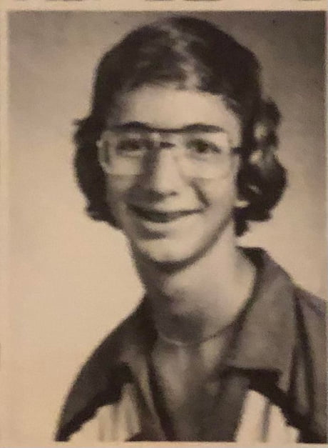 Jeff Bezos with hair as a teenager